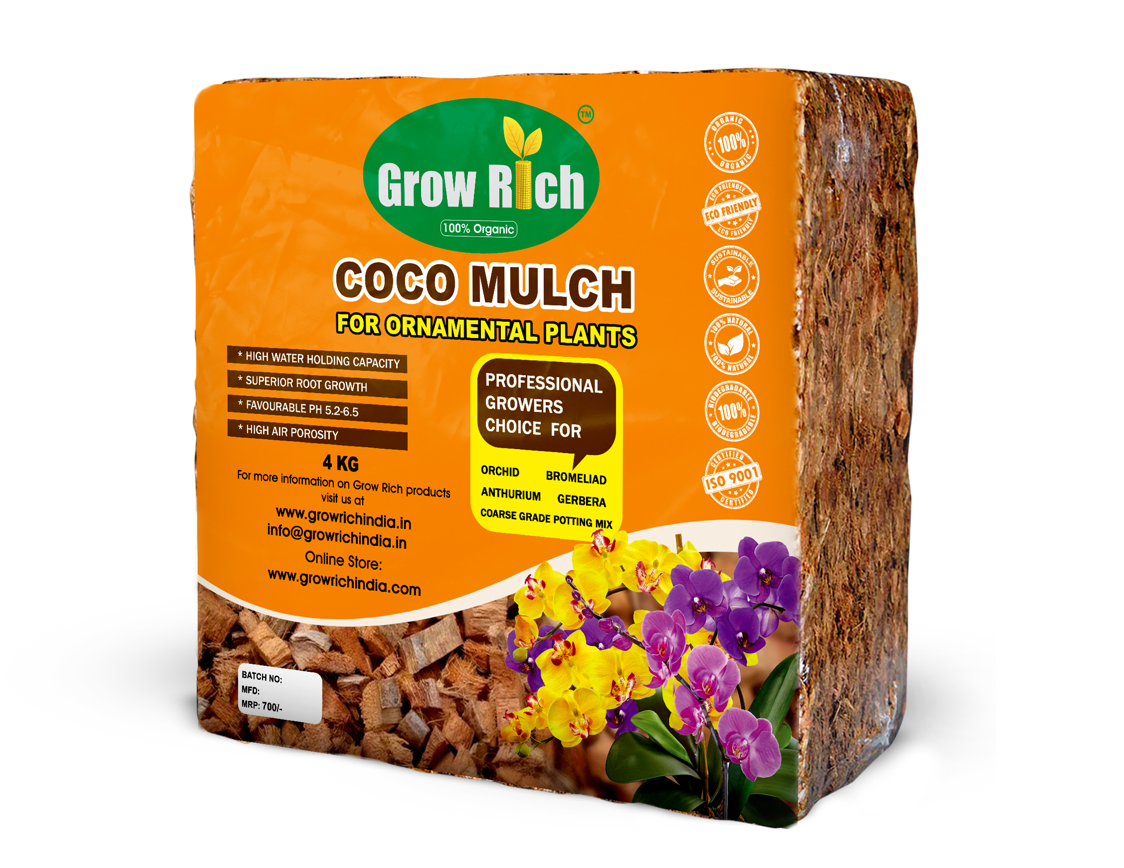 Grow Rich Coco Mulch 4kg